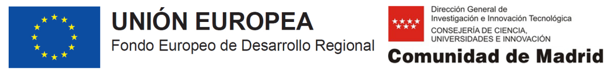 Unión Europea Fondo Europeo de Desarrollo Regional y Comunidad de Madrid